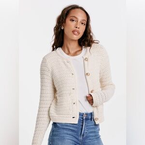 Joie Women's White Knit Cardigan